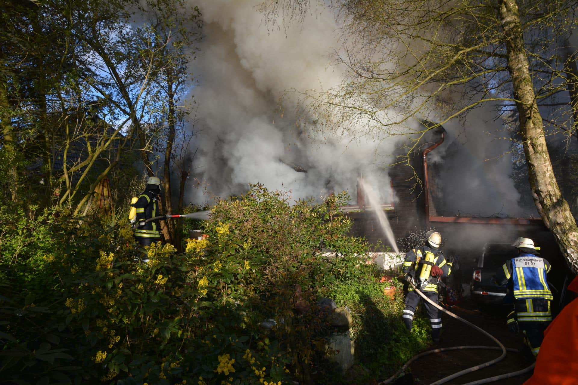 Gebäudebrand Drage